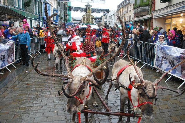 Keswick Chistmas Fayre 2012 with Santa and Reindeer - click for more information